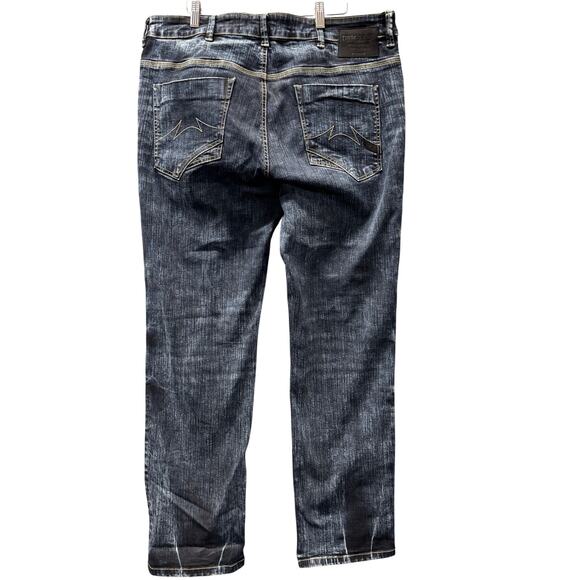 Parsuco DNM Legend Jeans Mens 38 (38x32) Blue Acid Wash Straight Denim VTG - Picture 3 of 12
